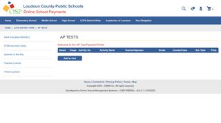 
                            3. AP Tests - Online School Payments - Lcps Payment Portal