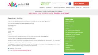 
                            4. Appealing a school place decision - My Walsall - Walsall School Admissions Portal