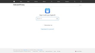 
                            1. Apple privacy portal - Apple Data And Privacy Portal