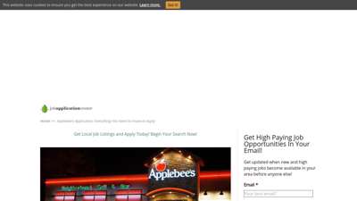 Applebee's Application: Everything You Need to Know to Apply