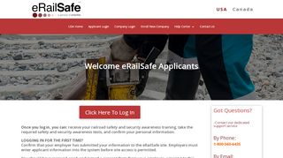 
Applicant Login | eRailSafe  
