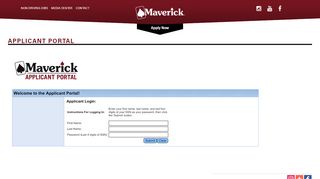 
                            1. Applicant Portal | Maverick - Maverick Driver Portal