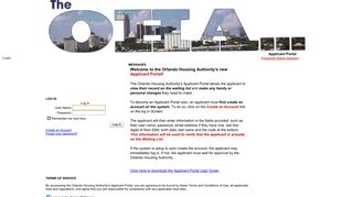 
                            1. Applicant Portal - Orlando Housing Authority - Orlando Housing Authority Applicant Portal