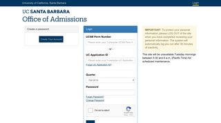 
                            5. Applicant Portal - UCSB Admissions - UC Santa Barbara - My Sb Student Portal