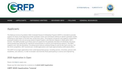 Applicants - NSF Graduate Research Fellowships Program (GRFP)