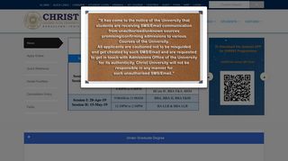 
                            7. Application for UG/PG/MPHIL/PHD - CHRIST UNIVERSITY - Christ University Portal