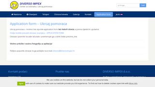 
                            2. Application form - Ukrcaj pomoraca | Diverso Impex - Portal Za Ukrcaj Pomoraca