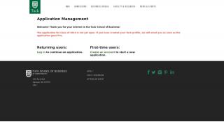 
                            5. Application Management - Tuck School of Business - Dartmouth Applicant Portal
