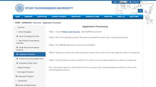 
                            6. Application Procedure-留学重大 - Cqu Uni Portal