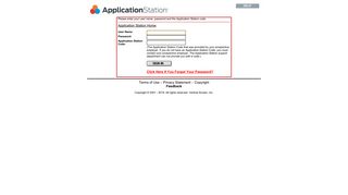 
                            2. Application Station Signin - Application Station Portal