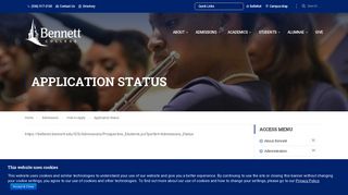 
                            3. Application Status - Bennett College - Bennett University Portal