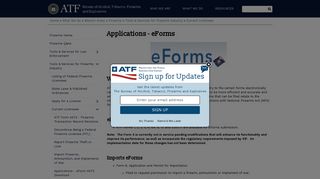 
                            2. Applications - eForms | Bureau of Alcohol, Tobacco ... - ATF - Atf Sign In