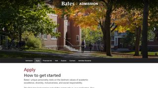 
                            8. Apply | Admission | Bates College - Sats Portal Login