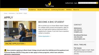 
                            3. Apply - Black Hawk College - Quad Cities and East Campus - Bhc Portal Bhc Recruitment 2018