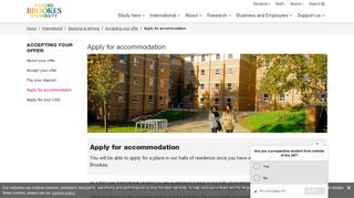 
Apply for accommodation - Oxford Brookes University  
