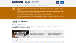 
Apply for Benefits - VA/DoD eBenefits  
