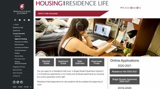 
                            2. Apply for Housing | at WSU - Wsu Housing Portal