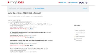 
                            1. Apply for Jobs and Career Opportunities at Macy's - Sign In - Macys Taleo Portal