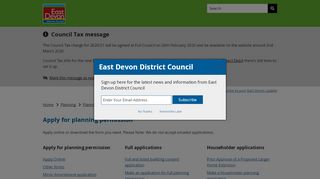 
                            7. Apply for planning permission - East Devon - East Devon District Council - East Devon Planning Portal