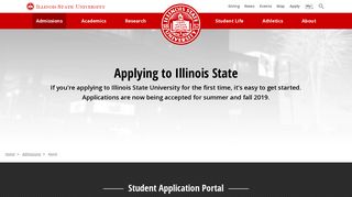 
Apply | Illinois State  
