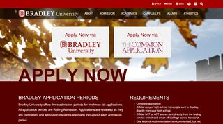 
                            3. Apply Now | Freshman Admission - Bradley University - Bradley University Application Portal