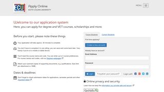 
                            11. Apply Online - ECU - Ecu Admissions Portal