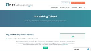 
                            2. Apply to be a Writer - Zerys - Interact Media Writer Portal