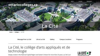 
                            6. Apply to La Cité Programs at ontariocolleges.ca ... - La Cite Collegiale Portal