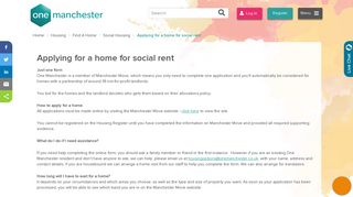 
                            7. Applying for a home for social rent | One Manchester - Manchestermove Co Uk Portal