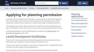 
                            3. Applying for planning permission - Services in Poole - Borough of Poole - Poole Planning Portal