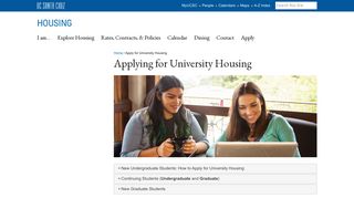 
                            3. Applying for University Housing - Ucsc Student Housing Portal
