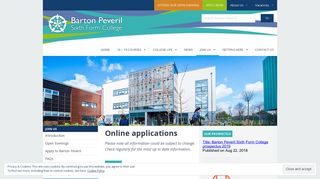 
                            4. Applying to study | Barton Peveril College - Barton Peveril Student Portal