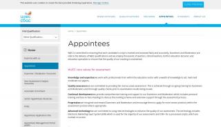 
                            3. Appointees - WJEC - Appointees Portal Wjec