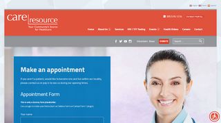 
                            3. Appointment - Care Resource Community Health Centers, Inc. - Care Resource Patient Portal