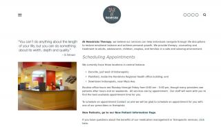 
                            4. Appointment Information — Hendricks Therapy - Hendricks Therapy Patient Portal