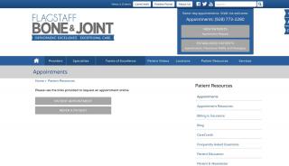 
                            5. Appointments | Flagstaff Bone & Joint | Orthopedic Surgeon | Flagstaff ... - Flagstaff Bone And Joint Patient Portal