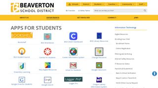 Apps for Students - Beaverton School District