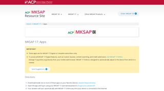 
Apps - MKSAP 17

