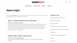 
                            5. Apsa Login — Sign in to Account - loginready.com - Amrita Oars Portal Login