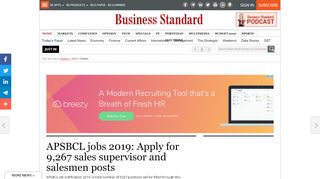 
                            8. APSBCL jobs 2019: Apply for 9,267 sales supervisor and ... - Apbcl Login