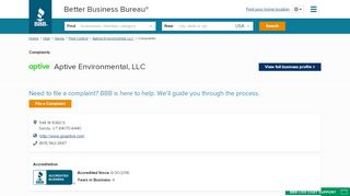 
                            6. Aptive Environmental, LLC | Complaints | Better Business ... - Aptive Pest Control Portal