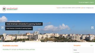 
                            6. Arab American University E-Learning System - Aauj Student Portal