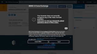 
                            6. arabica.podzone.net URL Report - IBM X-Force Exchange - Podzone Sign Up