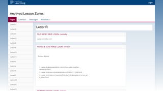 
                            4. Archived Lesson Zones : Letter R - PowerSchool Learning - Runmoby Portal