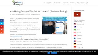 
                            3. Are Hiving Surveys Worth it or Useless? (Review + Rating) - Hiving Surveys Portal
