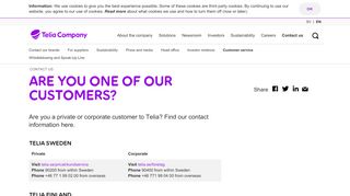 
                            8. Are you one of our customers? - Telia Company - Telia Login Privat