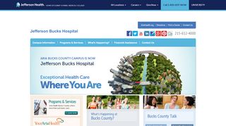 
                            4. Aria - Jefferson Health - Bucks County - Aria Health Portal