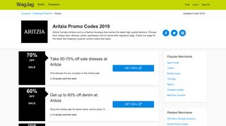
Aritzia Promo Codes | 60% Off In January 2020 | WagJag  
