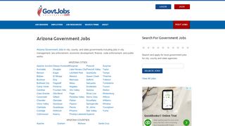 
                            5. Arizona Government Jobs - GovtJobs - Az State Jobs Portal