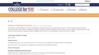 
                            3. Arkansas Department of Higher Education | College for You - Arkansas Department Of Higher Education Portal